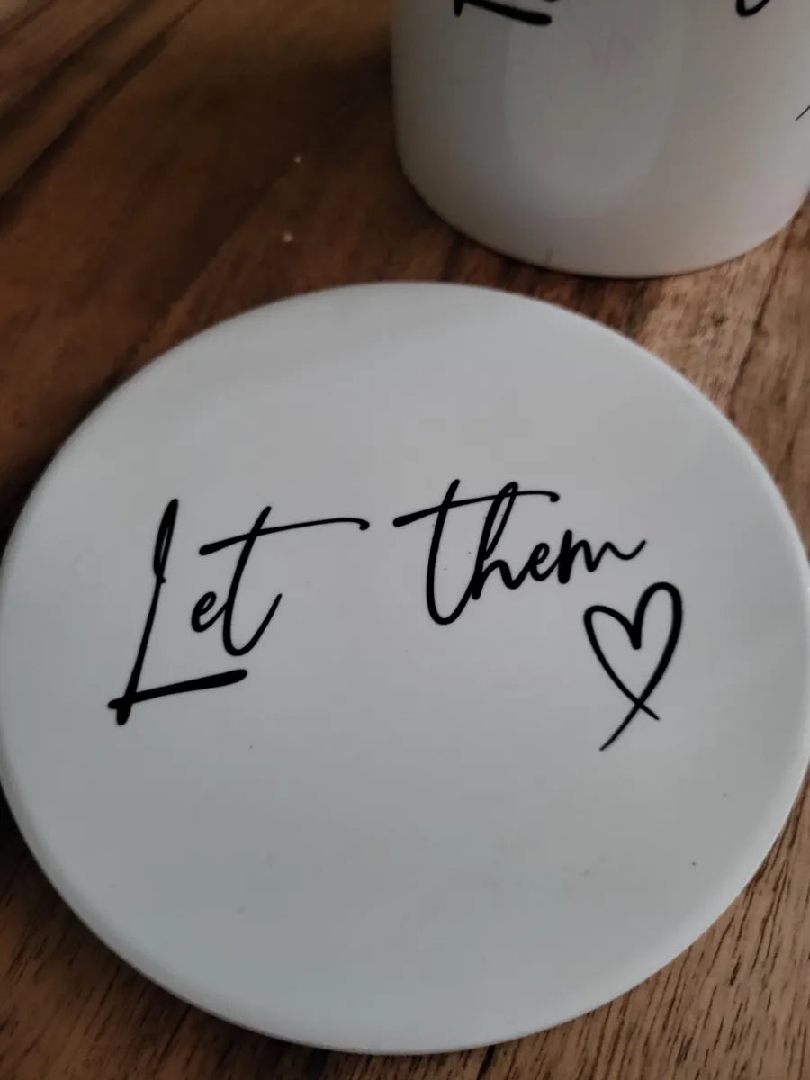 Let Them mug and coaster
