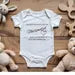 Personalised Baby Scan Announcement Vest, Custom Due Date, name Bodysuit