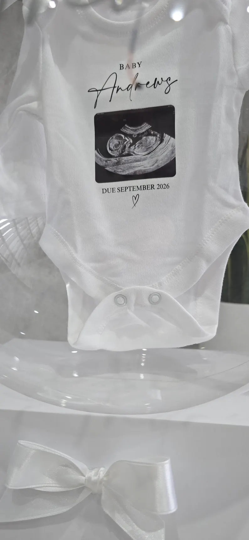 Baby vest announcement balloon
