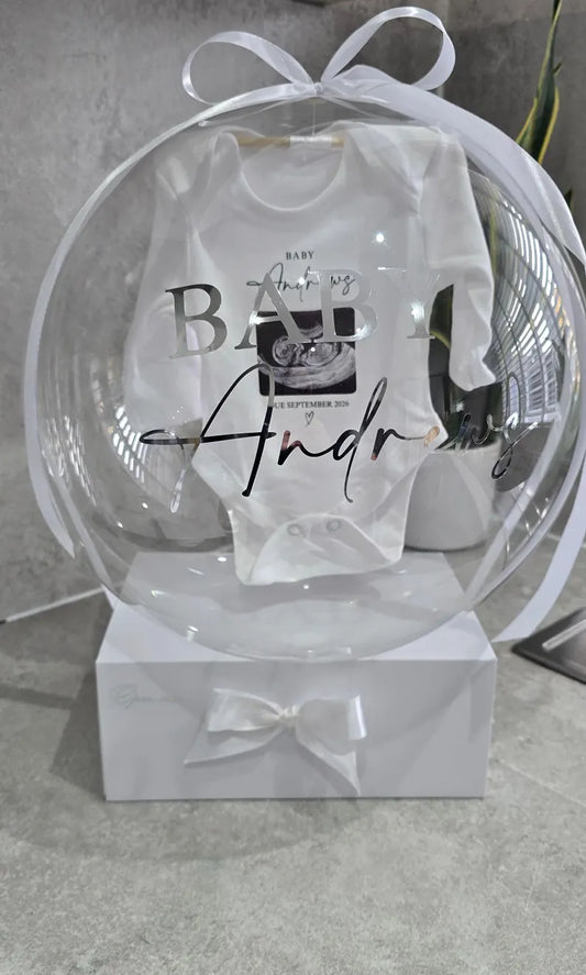 Baby vest announcement balloon