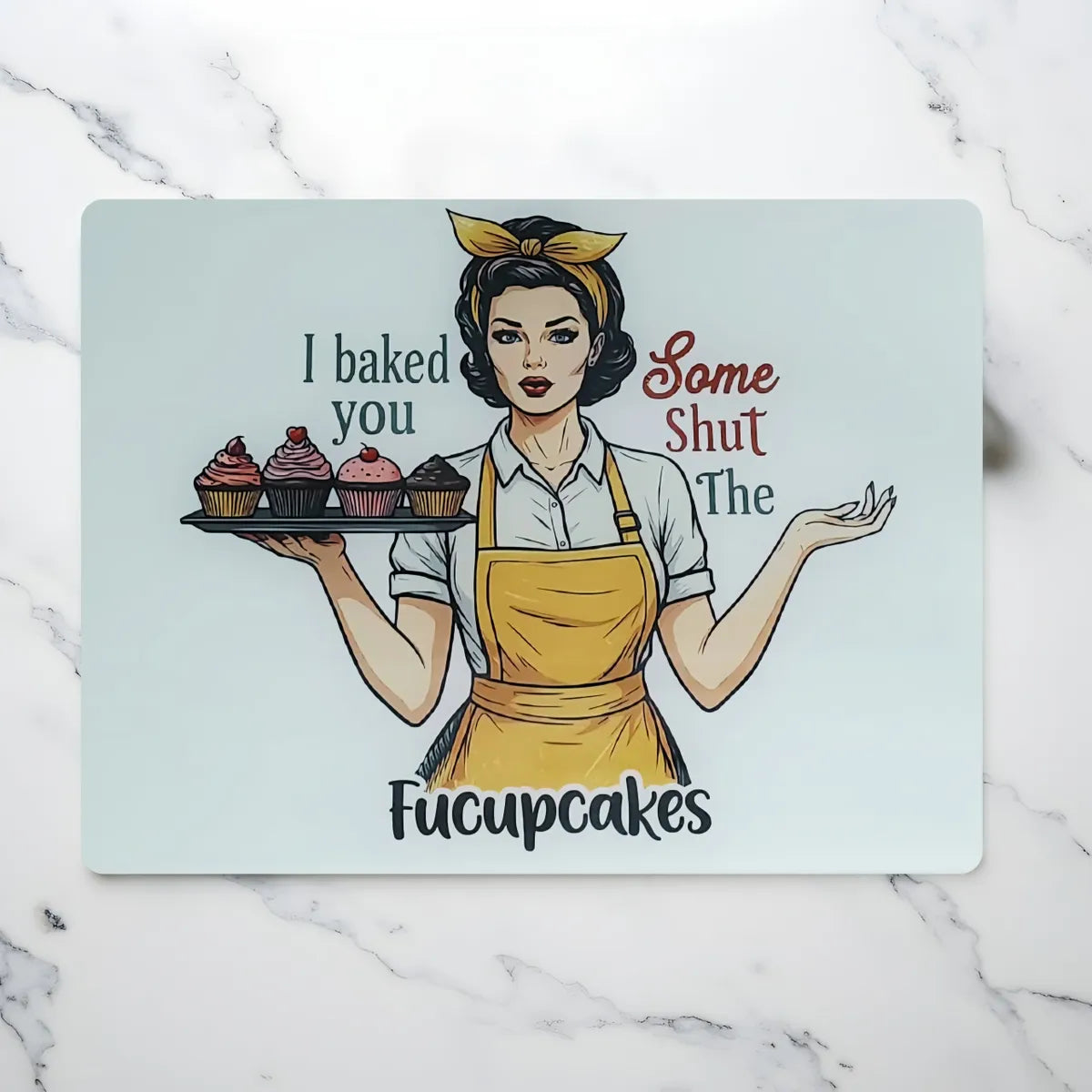 Sassy Retro House Wife Cutting Board
