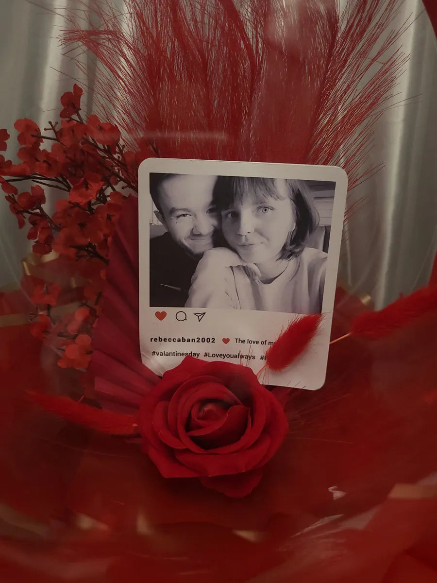 Picture Perfect Red Flower Balloon Bouquet