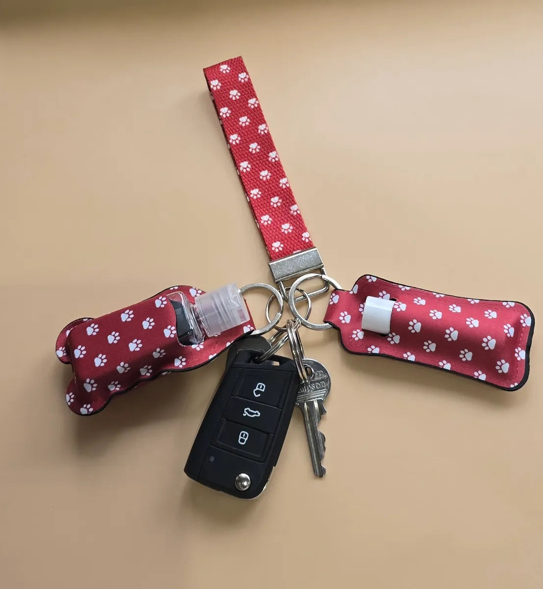 Canvas Wristlet keychain, wrist lanyard keychain