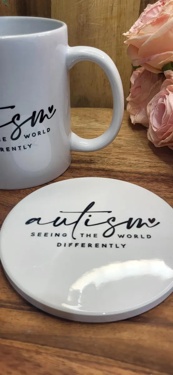Autism Seeing The World Differently Mug, Coaster Or Set