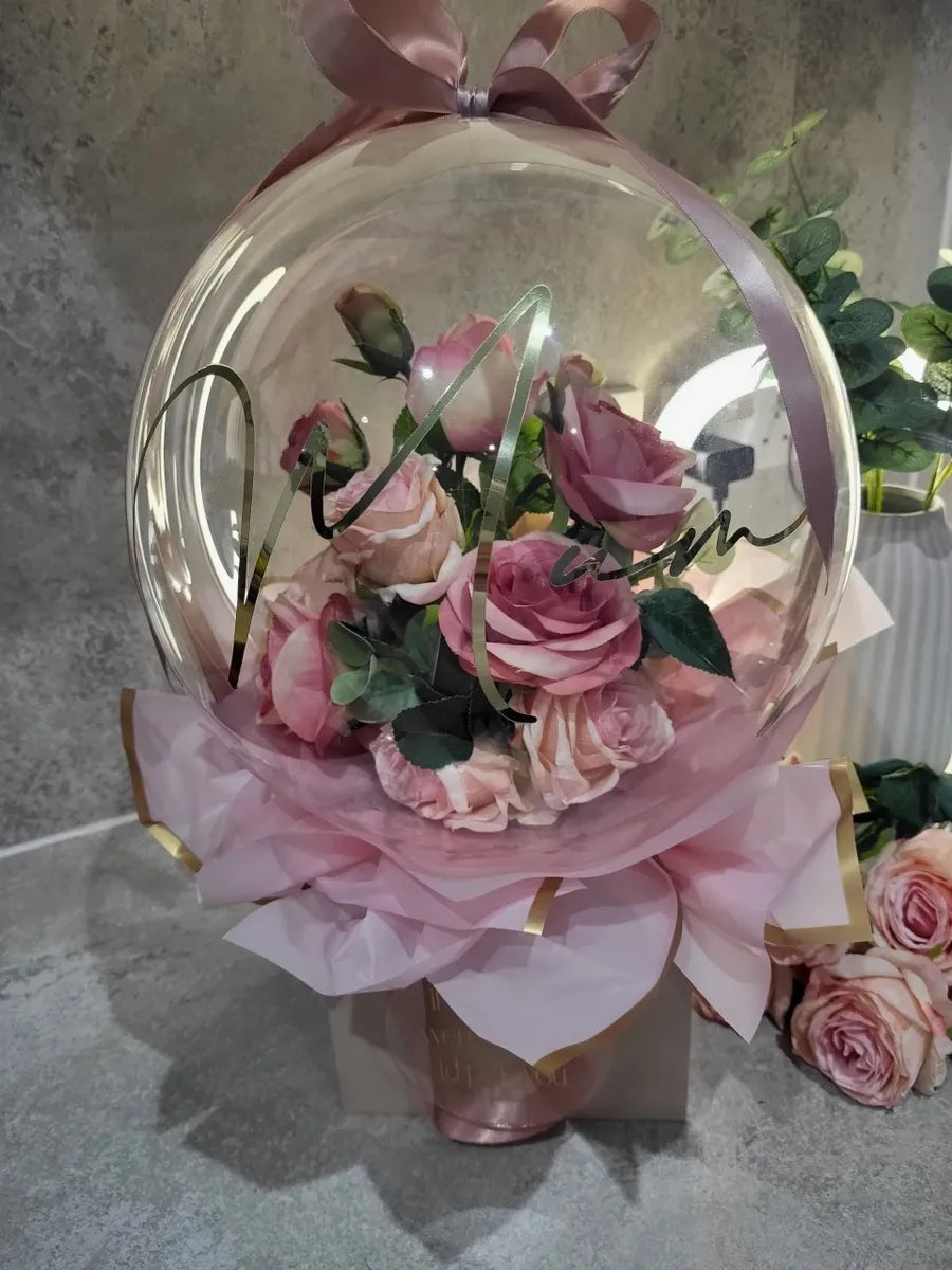 Pink Roses Bouquet Balloon