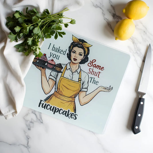 Sassy Retro House Wife Cutting Board