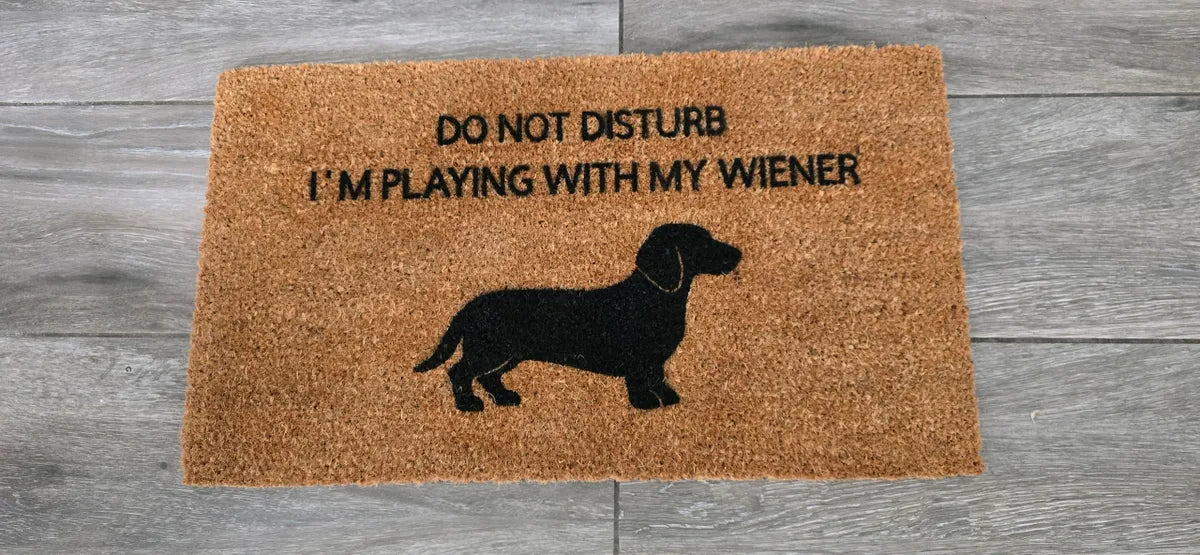 DO Not Disturb I'm Playing With My Wiener Doormat