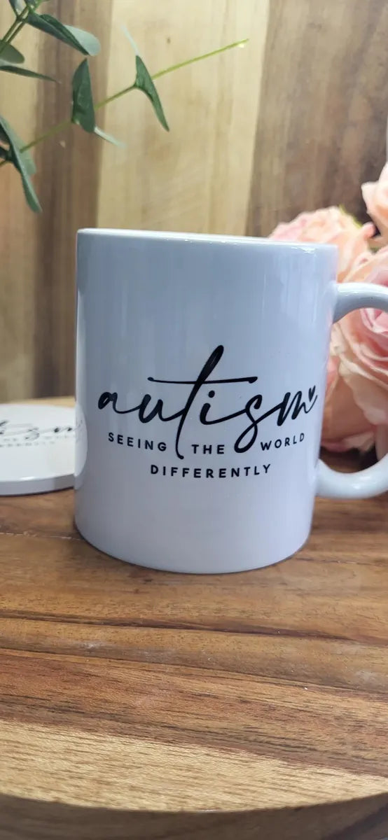 Autism Seeing The World Differently Mug, Coaster Or Set